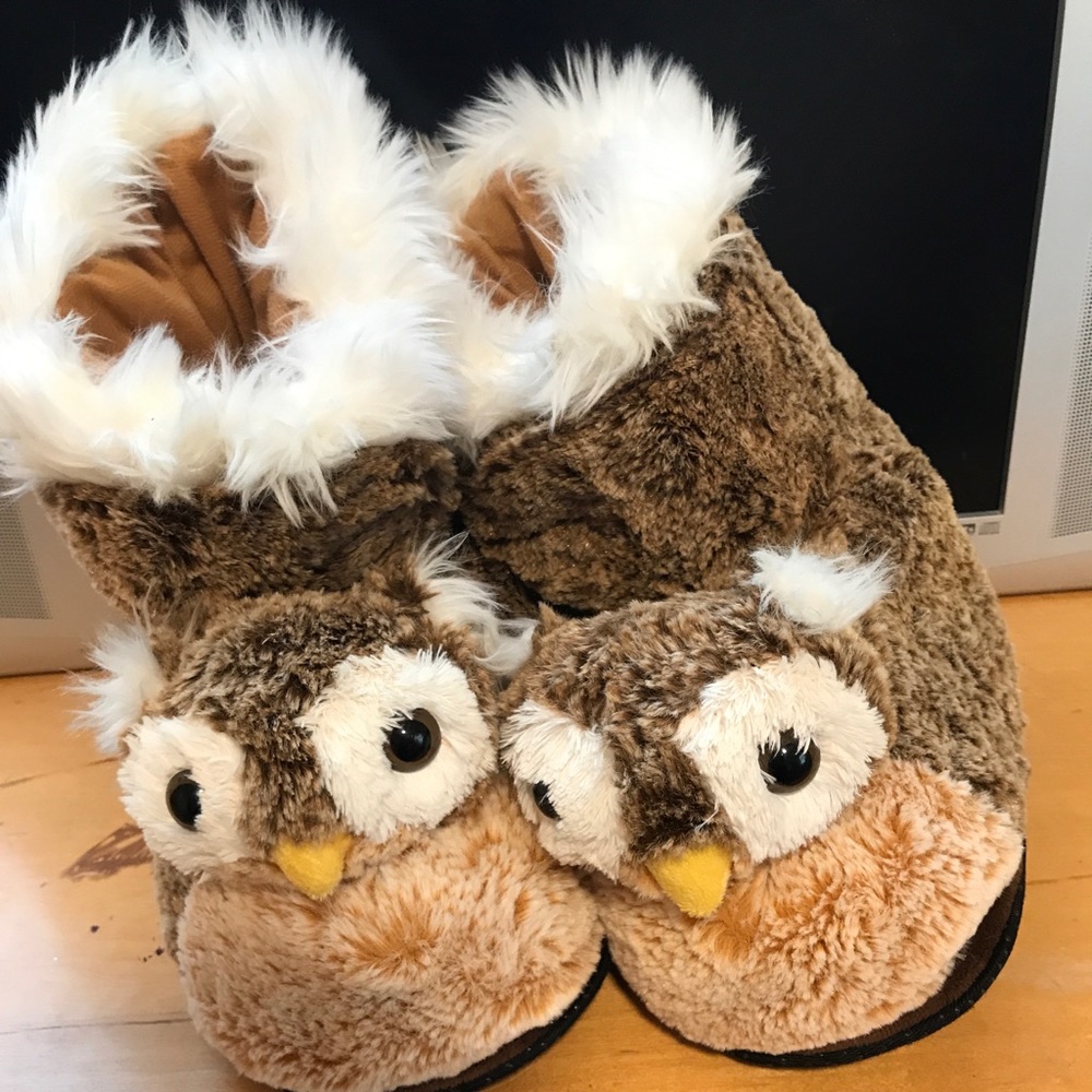Owl Slippers size Medium